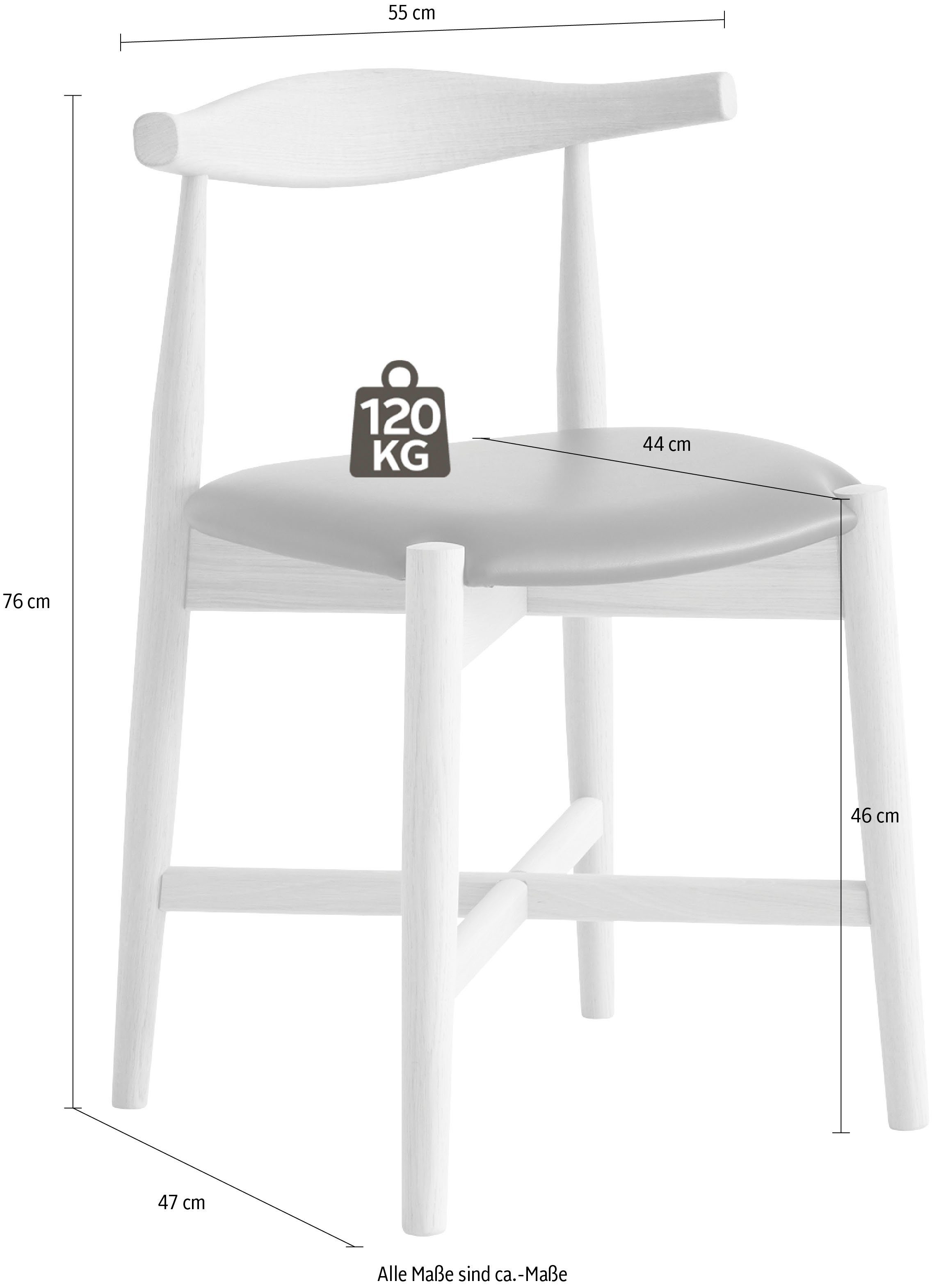 Hammel Furniture Holzstuhl Findahl by Hammel Dora (Set, 2 St), Massivholz, gepolsterte Sitzfläche, versch. Farbvarianten