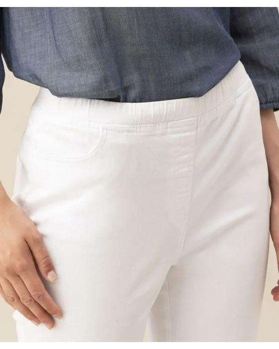 Pantacourt gabardine extensible