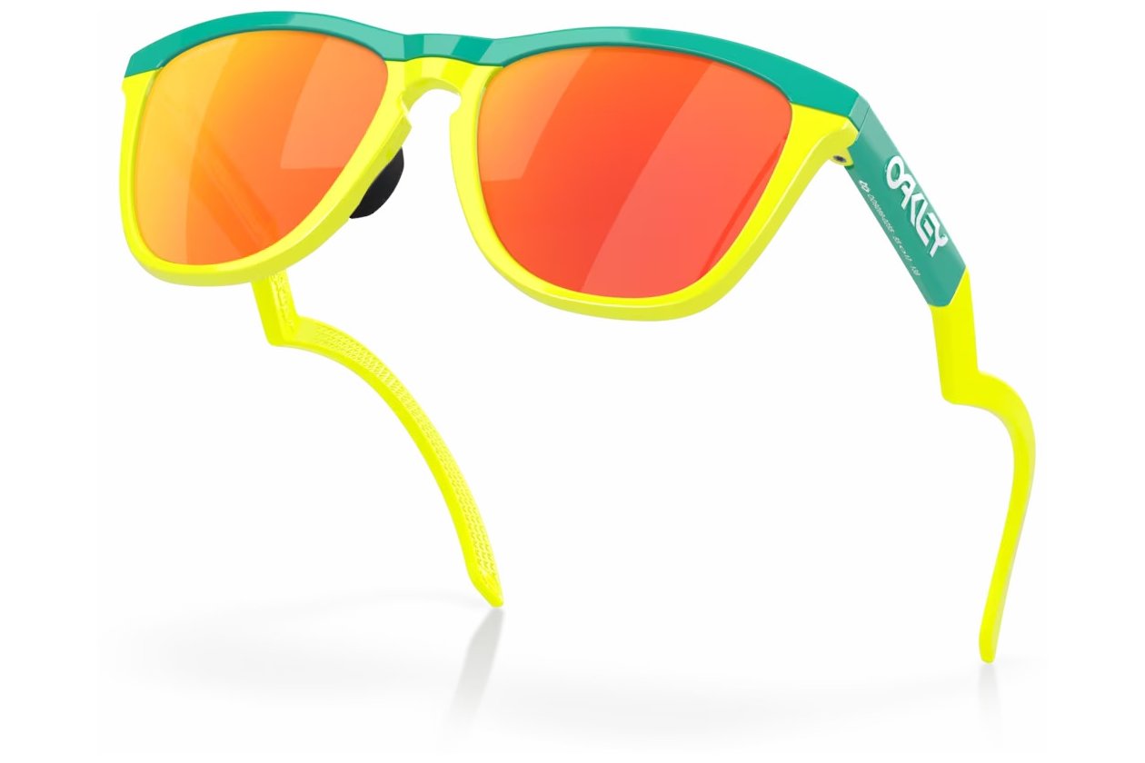 Oakley Frogskins Hybrid Celeste/ Tennis Ball Yellow - Prizm Ruby