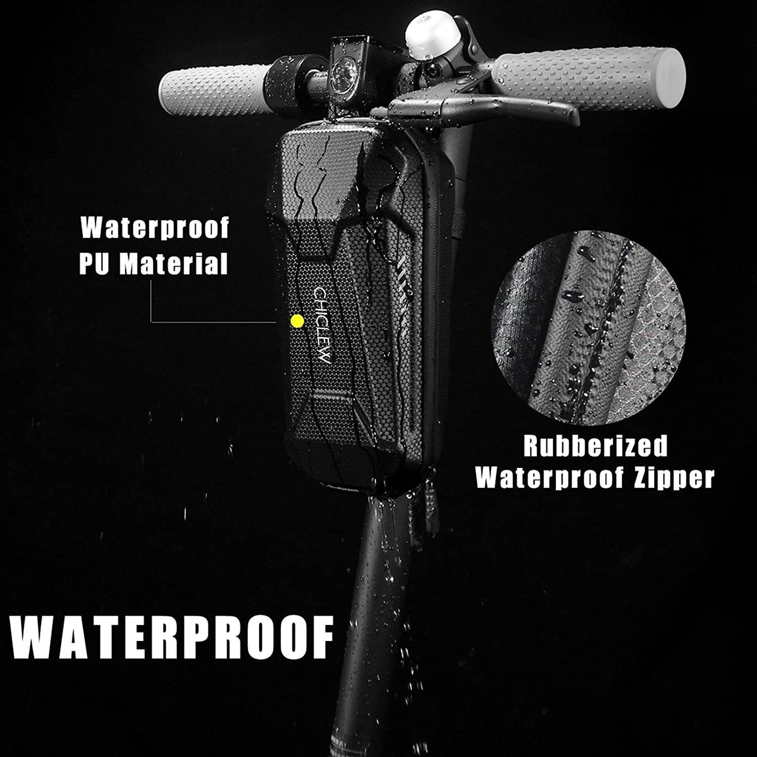 Directin Fahrradtasche Scooter Tasche für Roller, Vordertasche für Elektroroller (Kompatibel mit mehreren Modellen, E-Scooter und elektronischen Falträder), Rollertasche Front Tube Bag Groß Lenkertasche Wasserfest