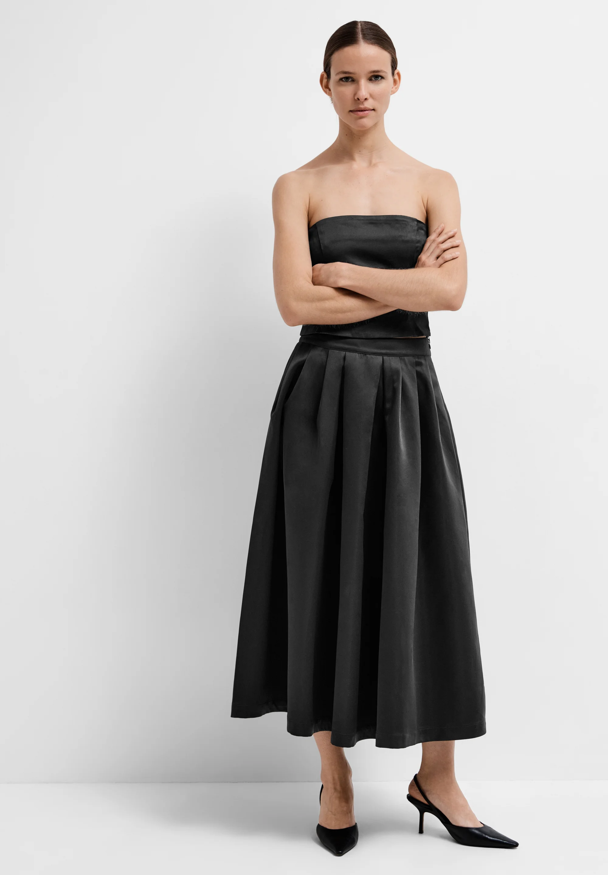Selected Femme SLFARESIA FALDA CON VOLUMEN EN LOS TOBILLOS - Falda larga