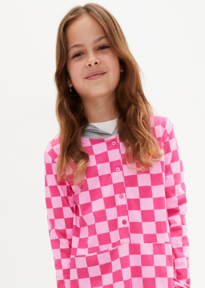 Mädchen Kapuzen-Jerseykleid
