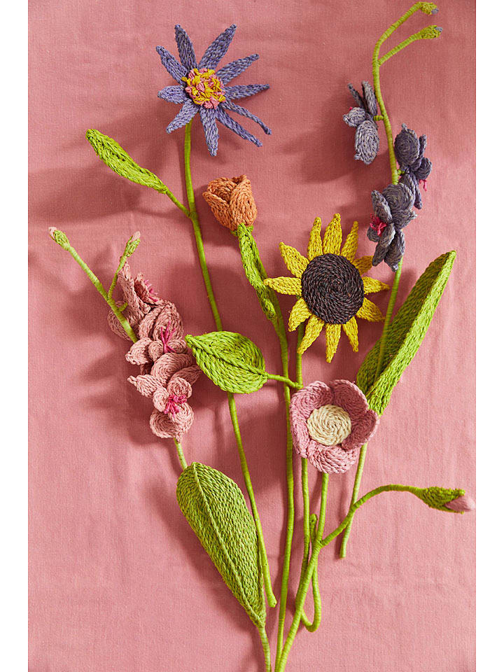 Rice Kunstblume in Orange/ Grün - (H)60 cm günstig kaufen onesize