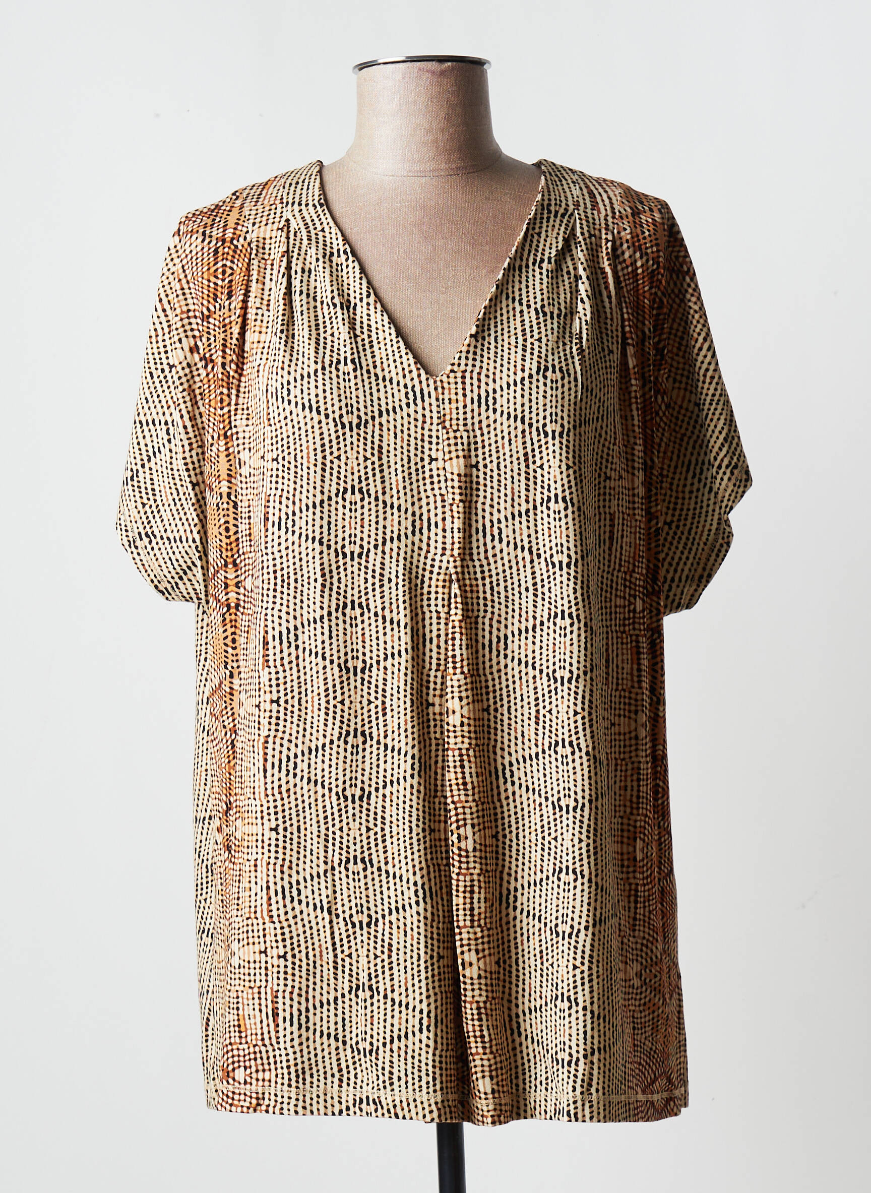 Ciso Tuniquemanchecourte Femme couleur marron