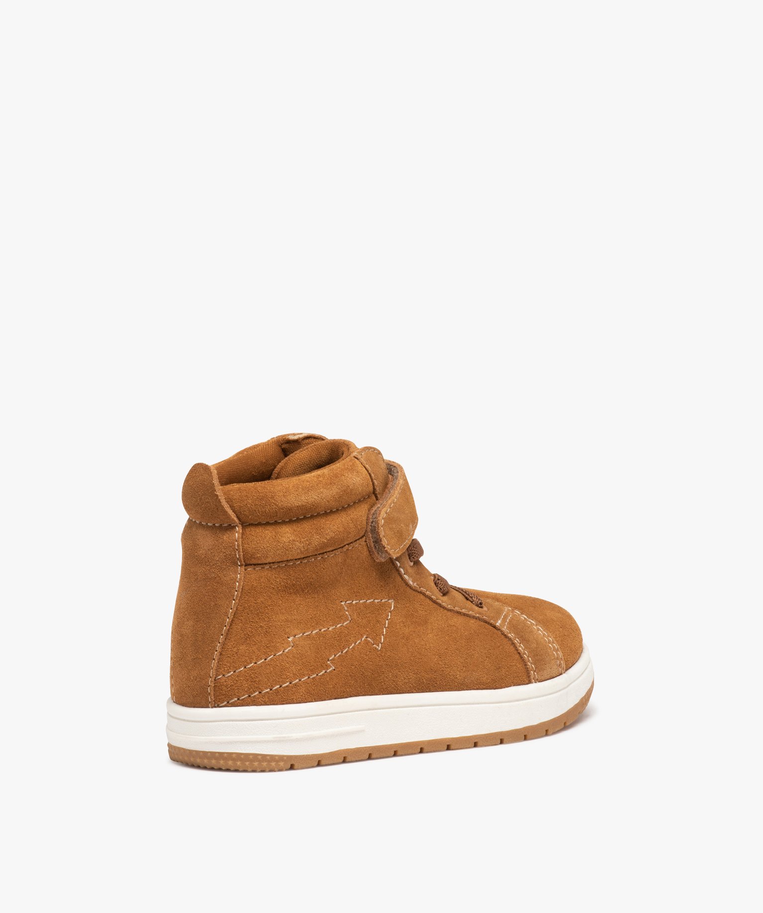 Basket mid-cut fermeture scratch Garçon camel | GEMO