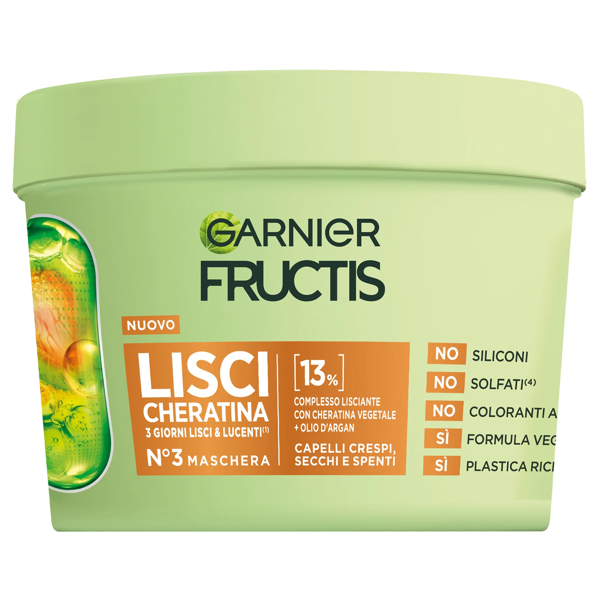 Fructis Fructis Lisci Keratínová maska - Vyhladzujúca maska na vlasy