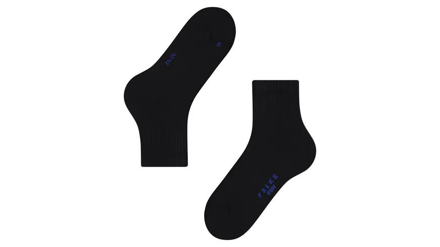 FALKE Unisex Kurzsocken Run Rib schwarz