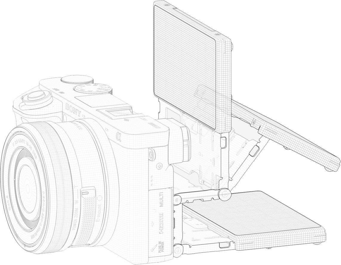 Sony ILCE-6400MB - Alpha 6400 E-Mount Systemkamera (24,2 MP, Bluetooth, NFC, WLAN (Wi-Fi), 4K Video, 180° Klapp-Display, XGA OLED Sucher, M-Kit 18-135mm Objektiv)