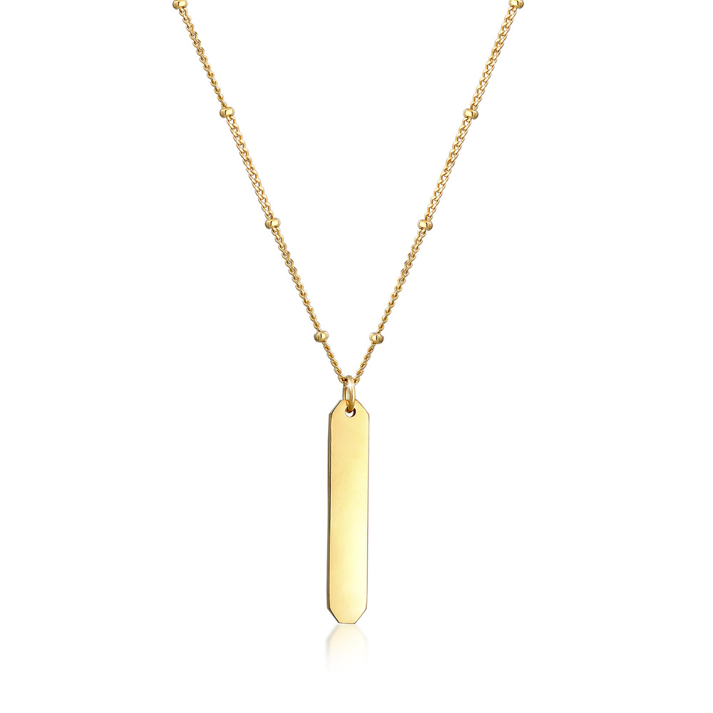 Elli Elli Collier Collier Pendentif Géo Minimal Basic Femme - (925/1000) Argent Bijoux