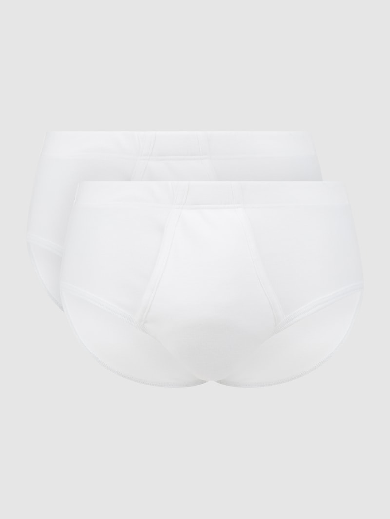 Slip in unifarbenem Design im 2er-Pack in weiß