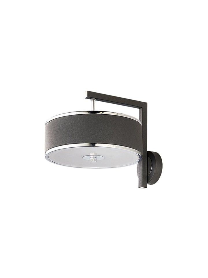 Licht-Erlebnisse Wandlampe in Graphit Weiß Chrom günstig kaufen onesize