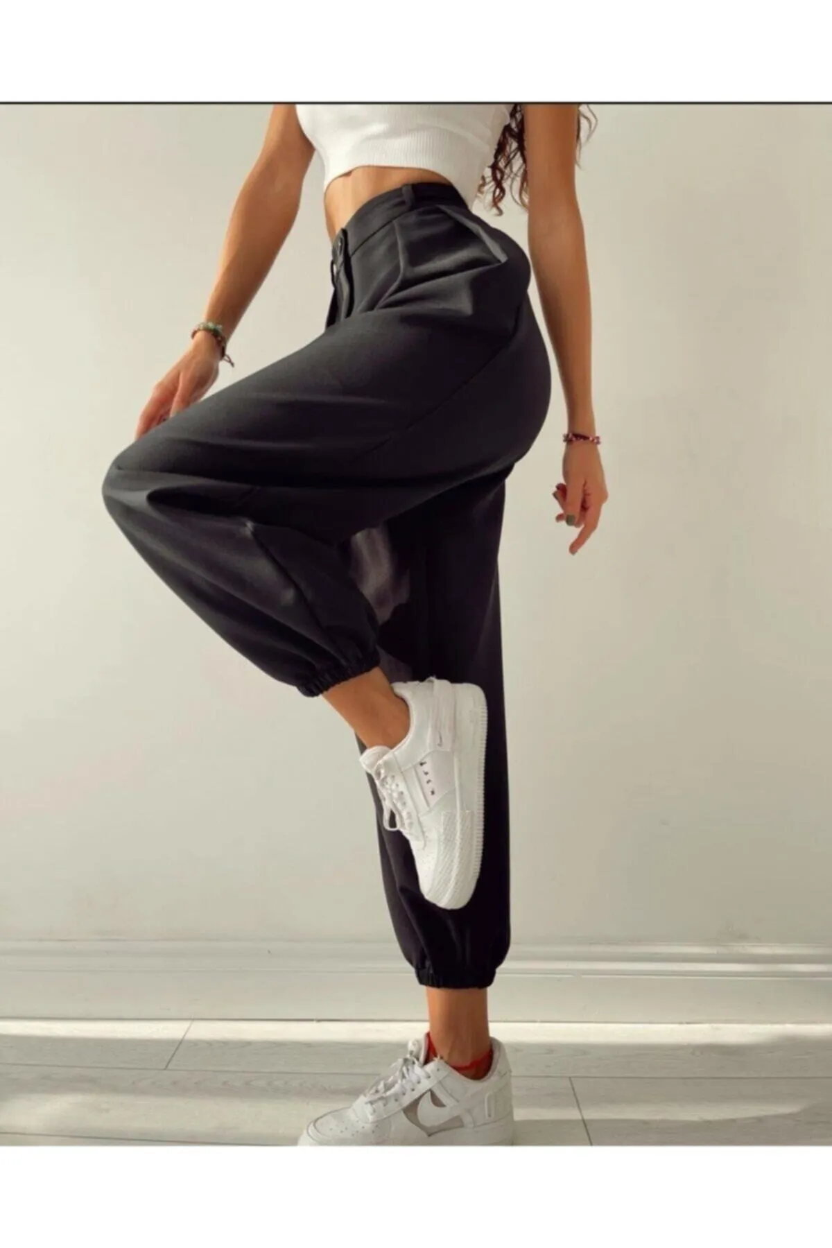 Afiş Butik  Schwarze Jogger-Shalwar-Hose
