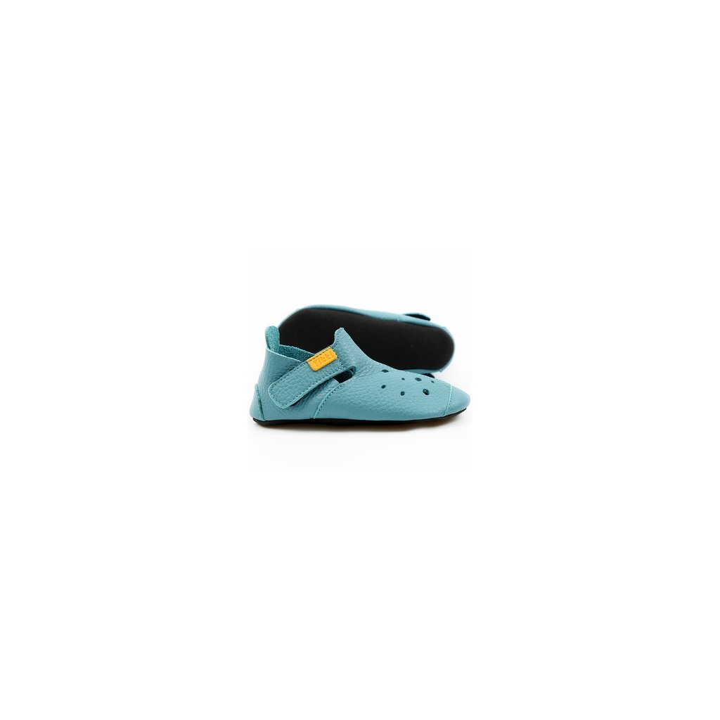 Tikki Ziggy Azure Perforation hellblaue Krabbelschuhe