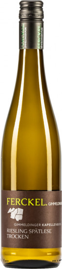 2022 GIMMELDINGER KAPELLENBERG Riesling Spätlese trocken - Weingut Erich Ferckel