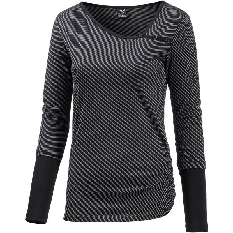iriedaily Asym Stripe Langarmshirt Damen