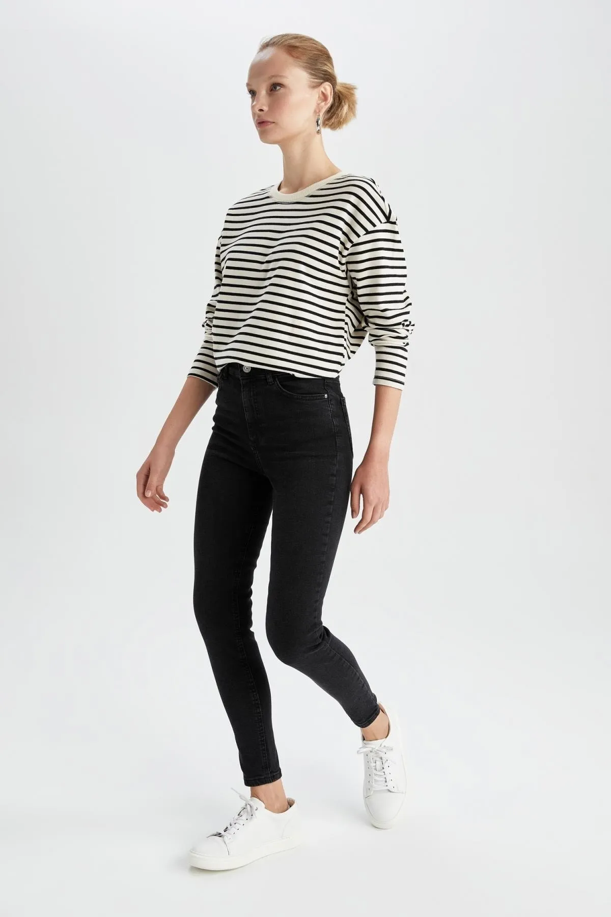 DeFacto  Super Skinny Fit Jeanshose mit hoher Taille