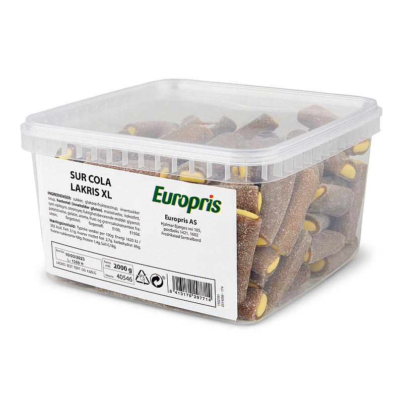 KnallGodt Sur cola lakris 2 kg