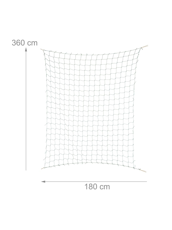 relaxdays Ranknetz in Grün - (B)360 x (H)180 cm günstig kaufen onesize