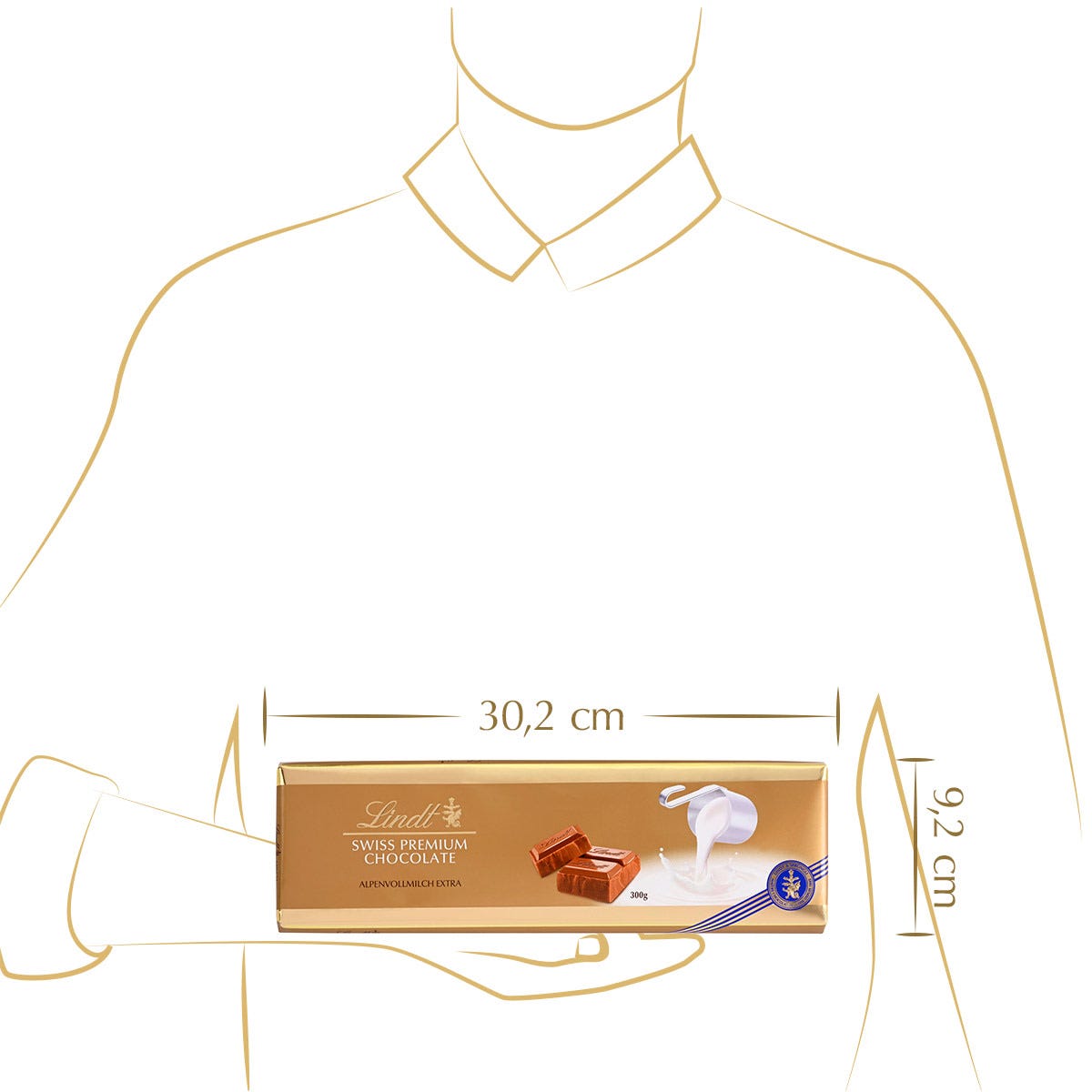 Alpenvollmilch Extra Tafel, 300g
