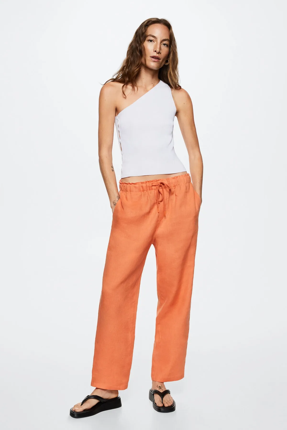 MANGO  Orange Damenhose 27067105