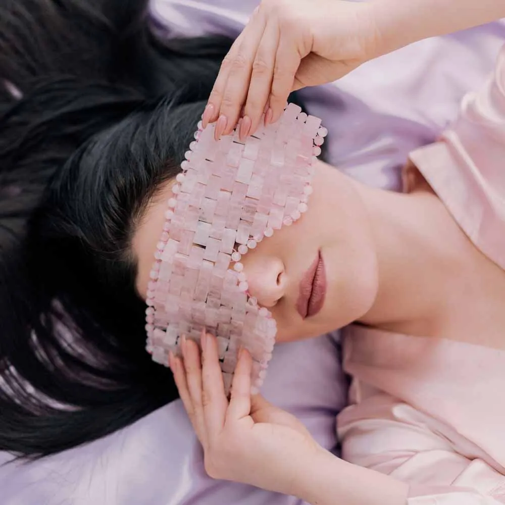 Crystallove maska za lice i tijelo od ružičastog kvarca