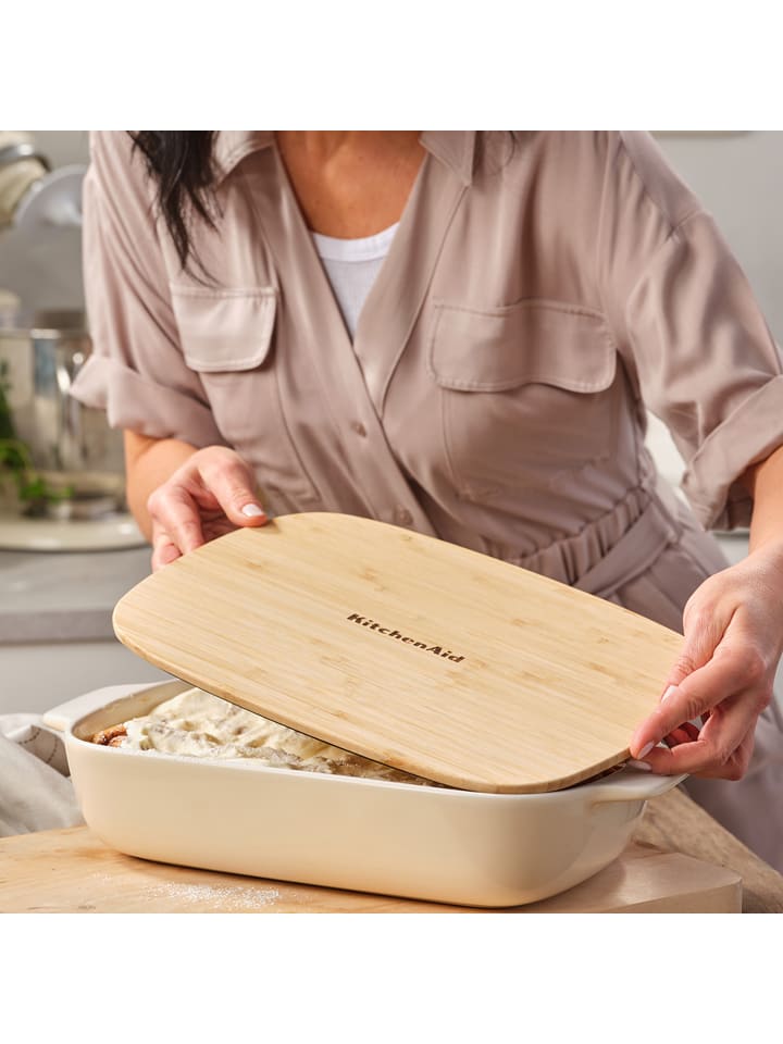 KitchenAid 2tlg. Set: Auflaufform in Creme - 3,8 l günstig kaufen onesize