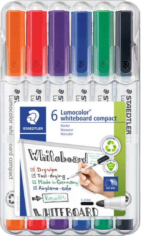 STAEDTLER Lumocolor Whiteboard-Marker Filzspitze 6 Stück