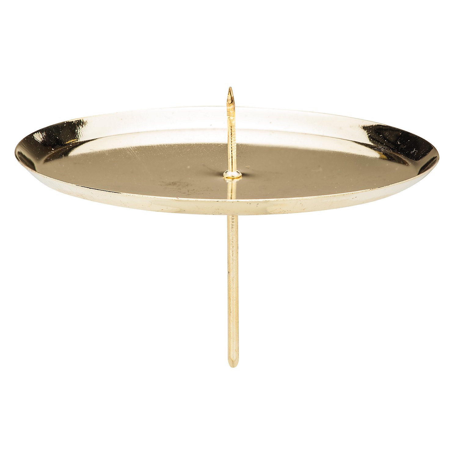 Kerzenhalter, gold, 10 cm Ø, 4 Stück