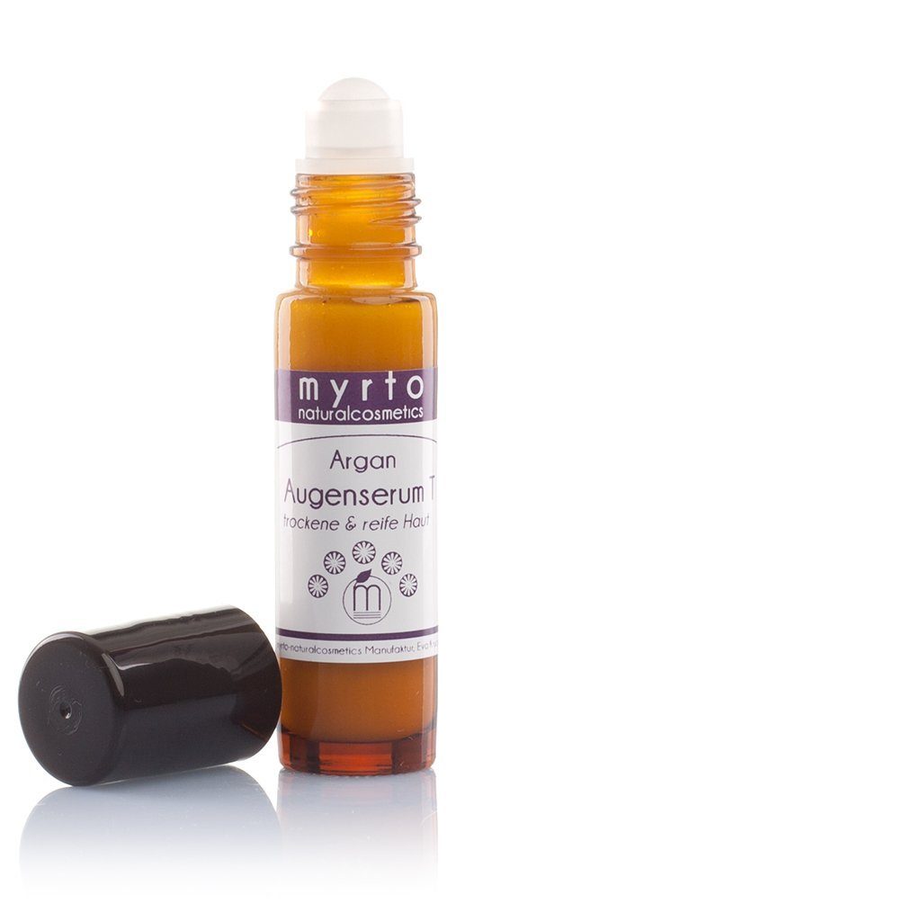 myrto Naturkosmetik Augenserum Bio Argan Augenserum Roll-on, Bestbewertung bei Codecheck: 100% EMPFEHLENSWERT (grüner Ring)