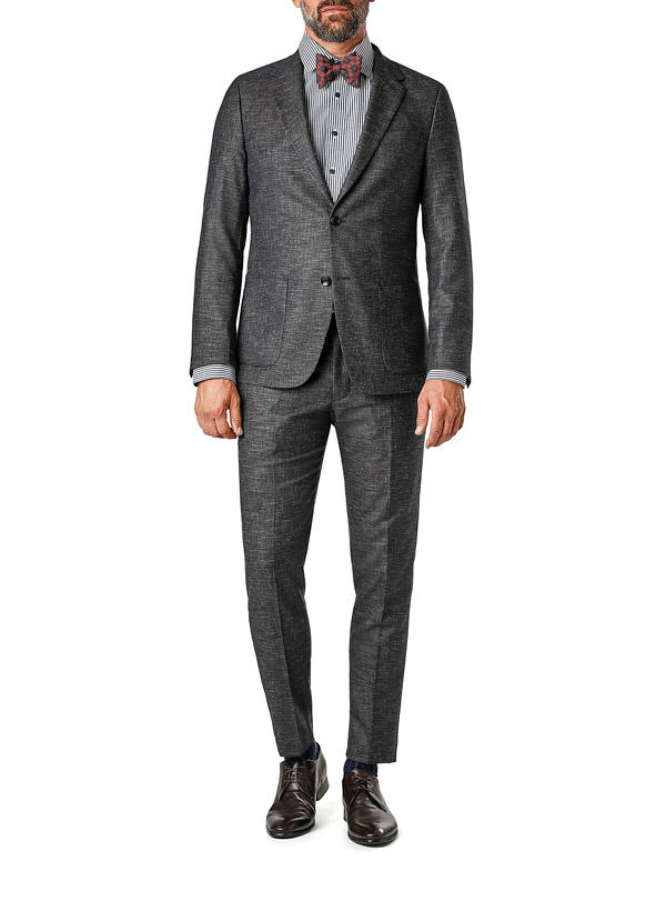 Strellson, Anzug Arndt-Kynd, Slim Fit, Mikrofaser-Leinen, braun meliert