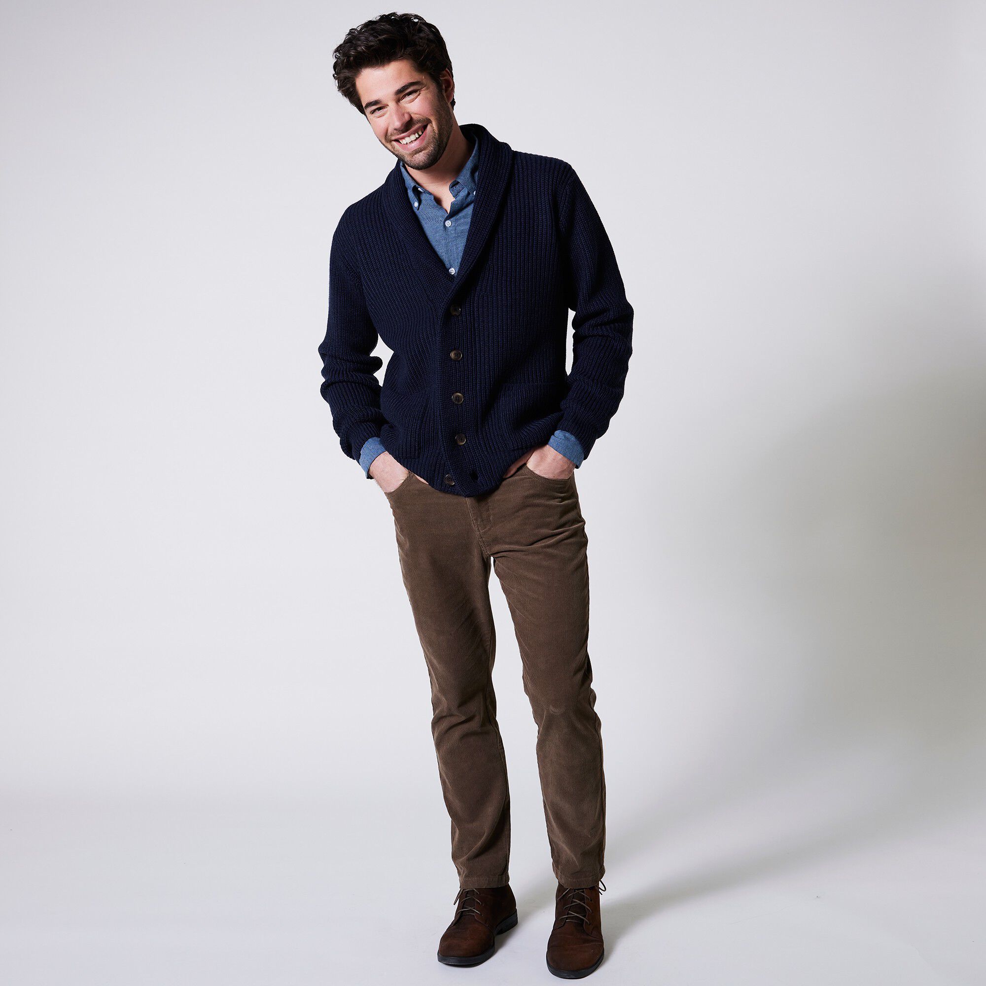 Pantalon droit 5 poches velours milleraies
