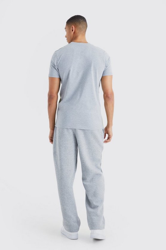 Besticktes Slim-Fit Colorblock T-Shirt