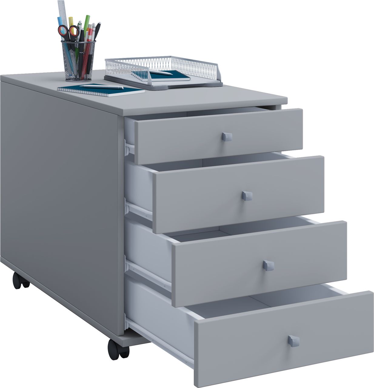 VCM Rollcontainer Lona Maxi grau
