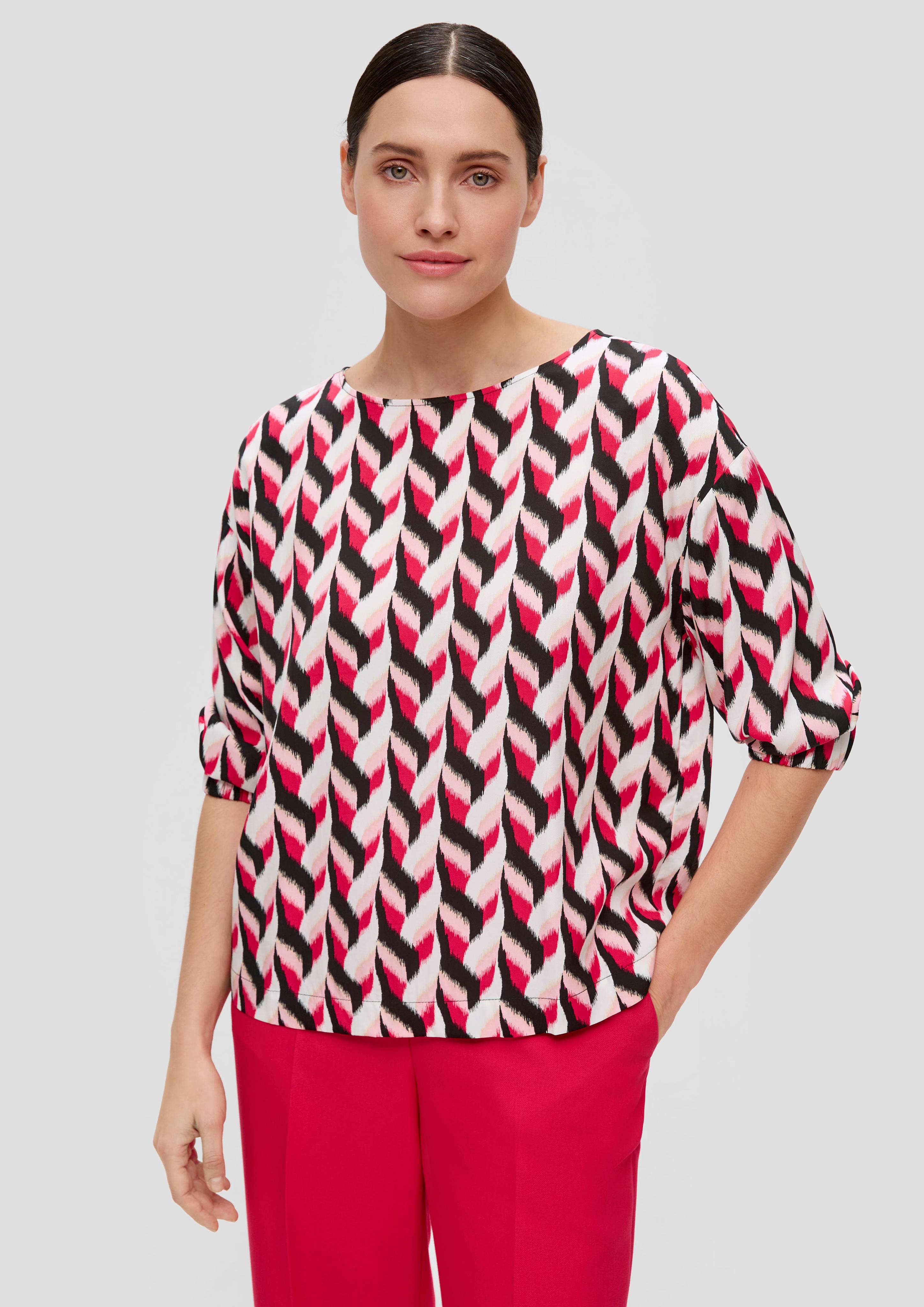 Weite Bluse aus Twill  2145052-99B2