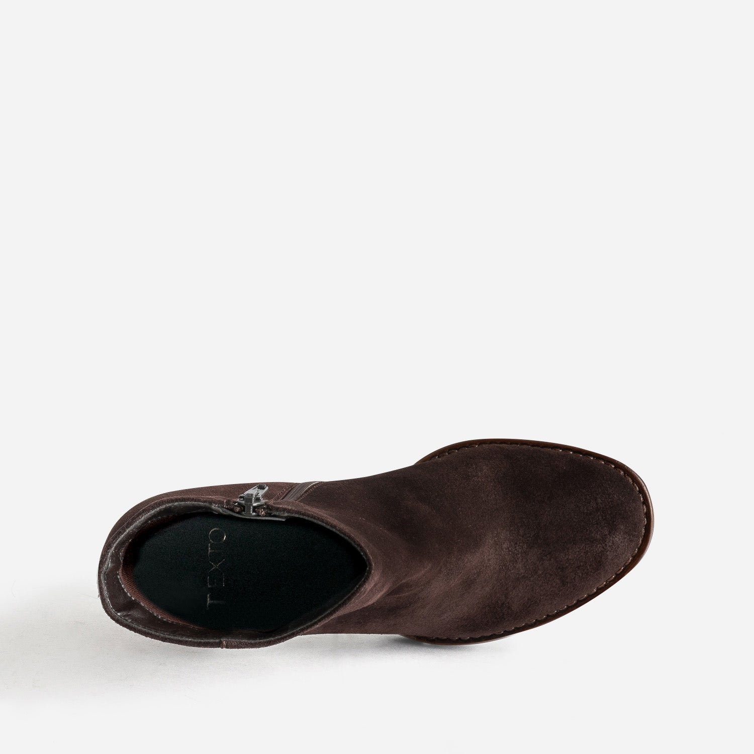 Boots TEXTO marron foncé à plateforme crantée