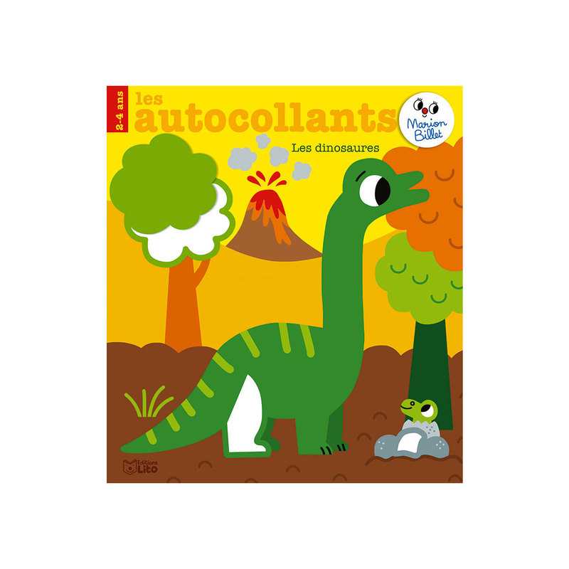Livre Les autocollants, les dinosaures - Lito