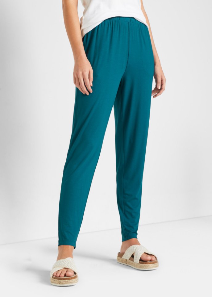 Leichte Schlupfhose mit High-Waist-Bequembund, 2er-Pack