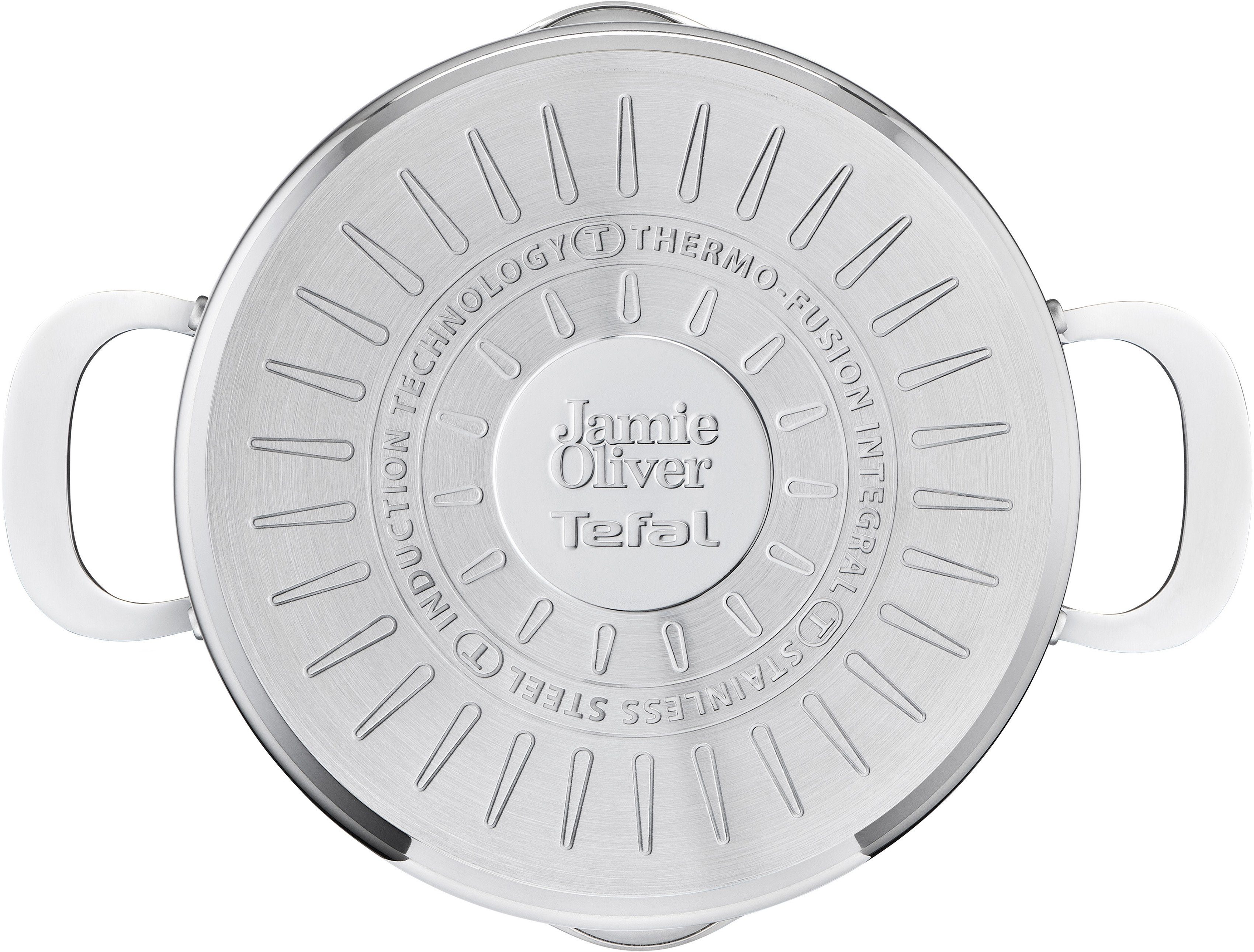 Tefal Topf-Set E311S7 Jamie Oliver Cook Smart, Edelstahl (Set, 7-tlg), Edelstahl-Topfset by Jamie Oliver, alle Herdarten, Induktion