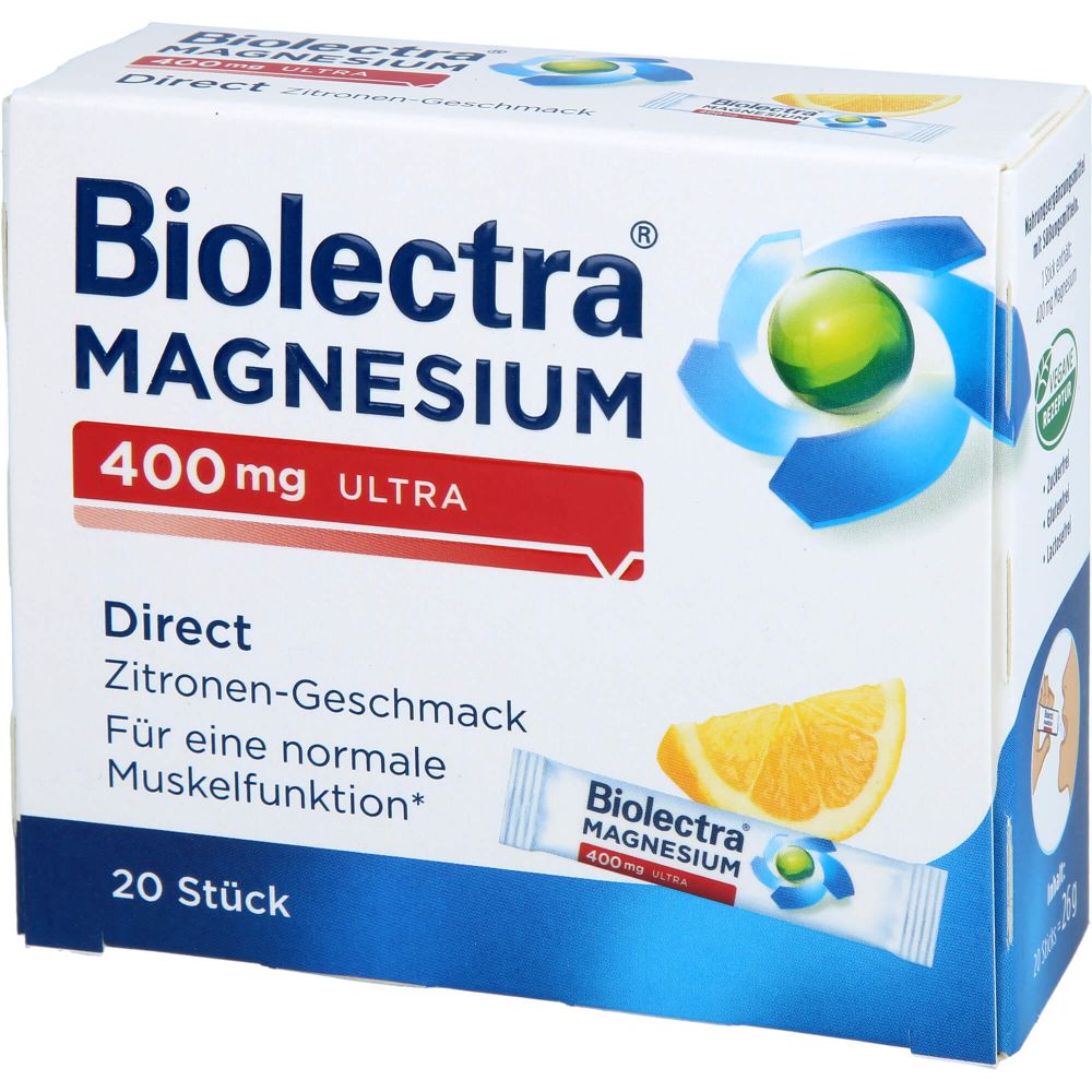 Magnesium 400 mg ultra Direct Zitrone