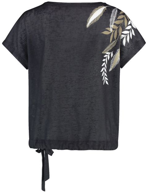 Legeres Shirt mit Saum-Tunnelzug