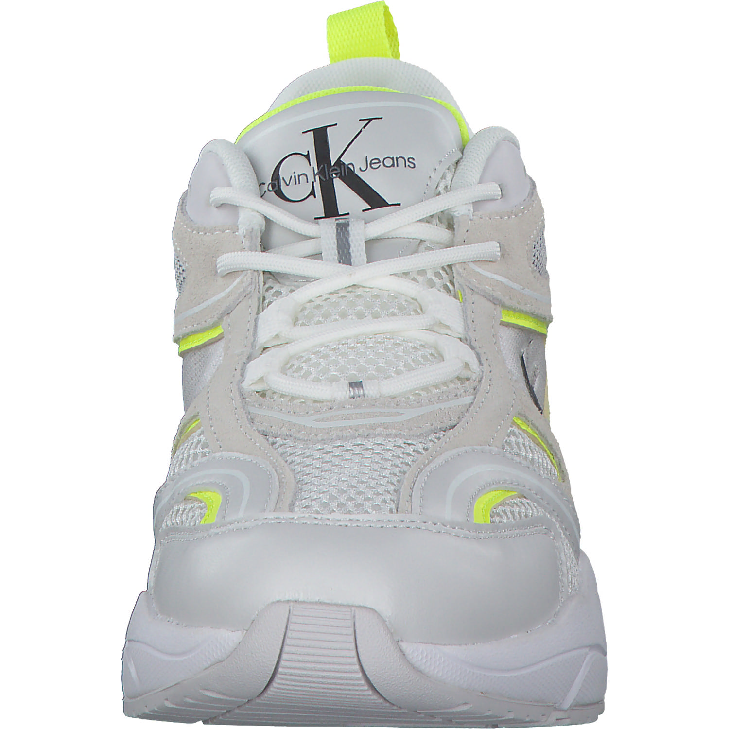 Calvin Klein YW0YW00891, Sneakers Low, Damen, Weiß (Gelb)