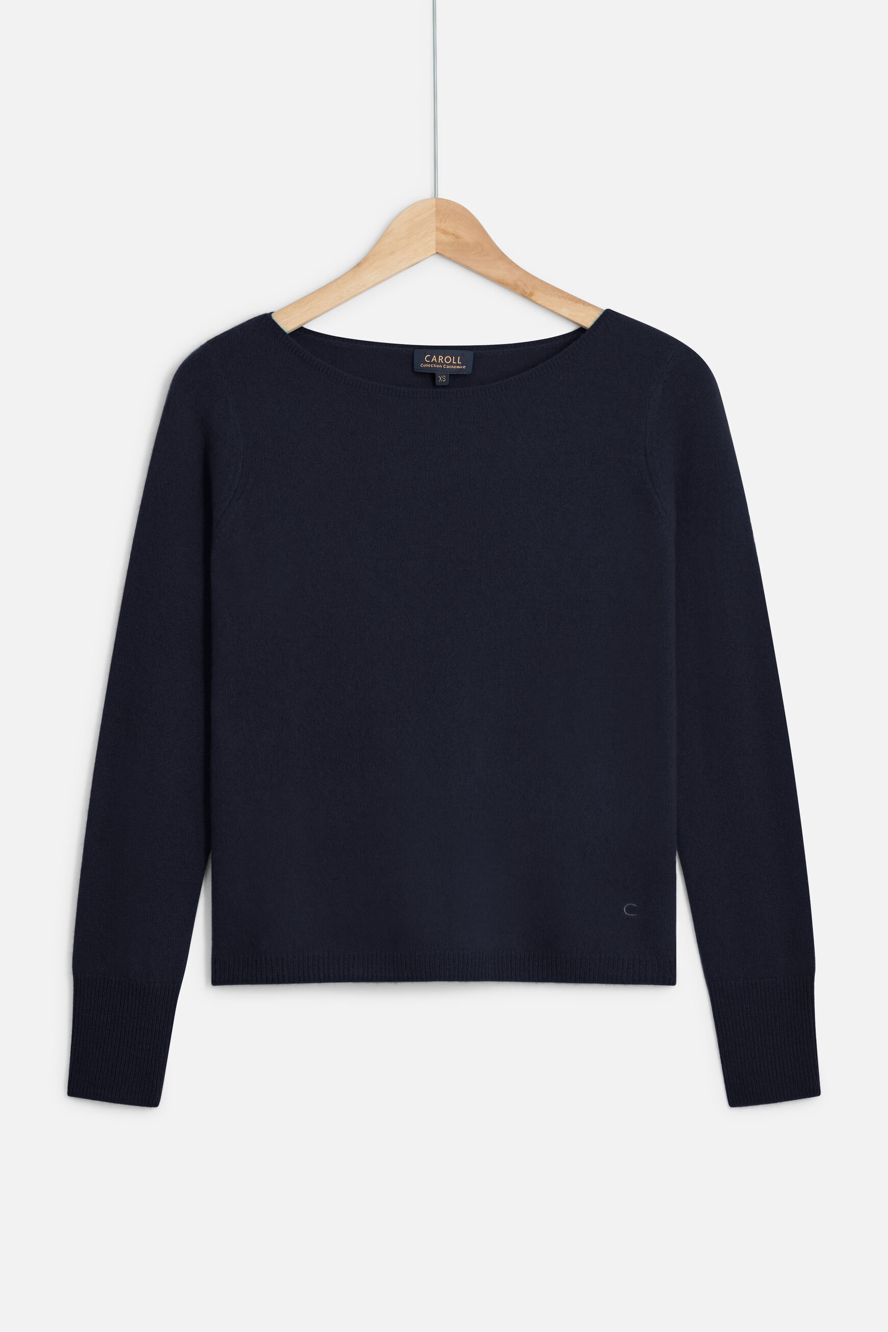 pull zofia lurex 100% cachemire bleu petrole femme