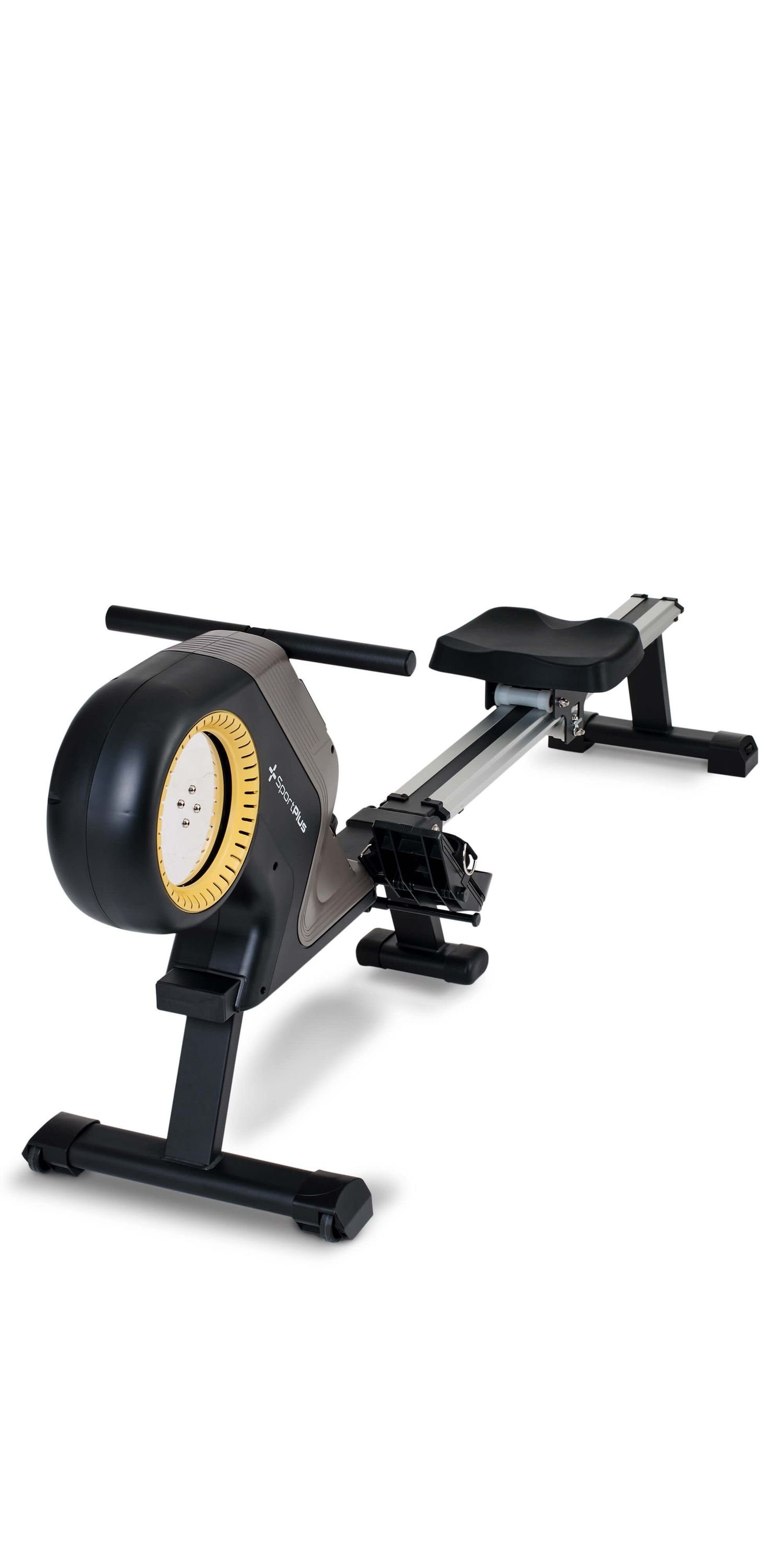 SportPlus Rudergerät SP-MR-1300-B, Rudergerät für Zuhause, Magnetbremssystem, SP-MR-1300-B