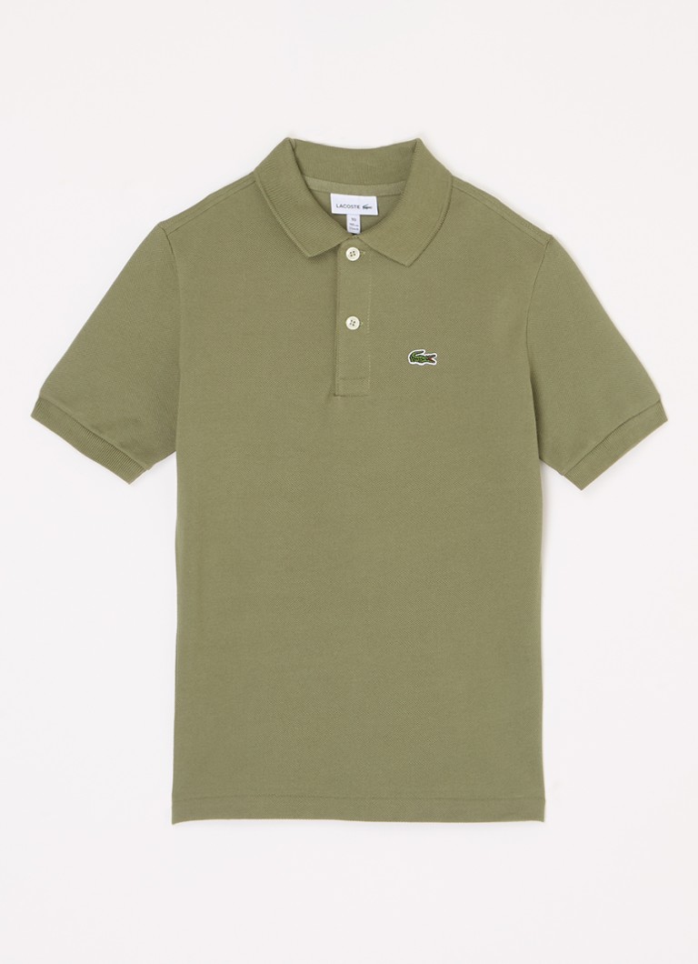 Lacoste polo krekls no pikē kokvilnas ar izšuvumu no logotipa