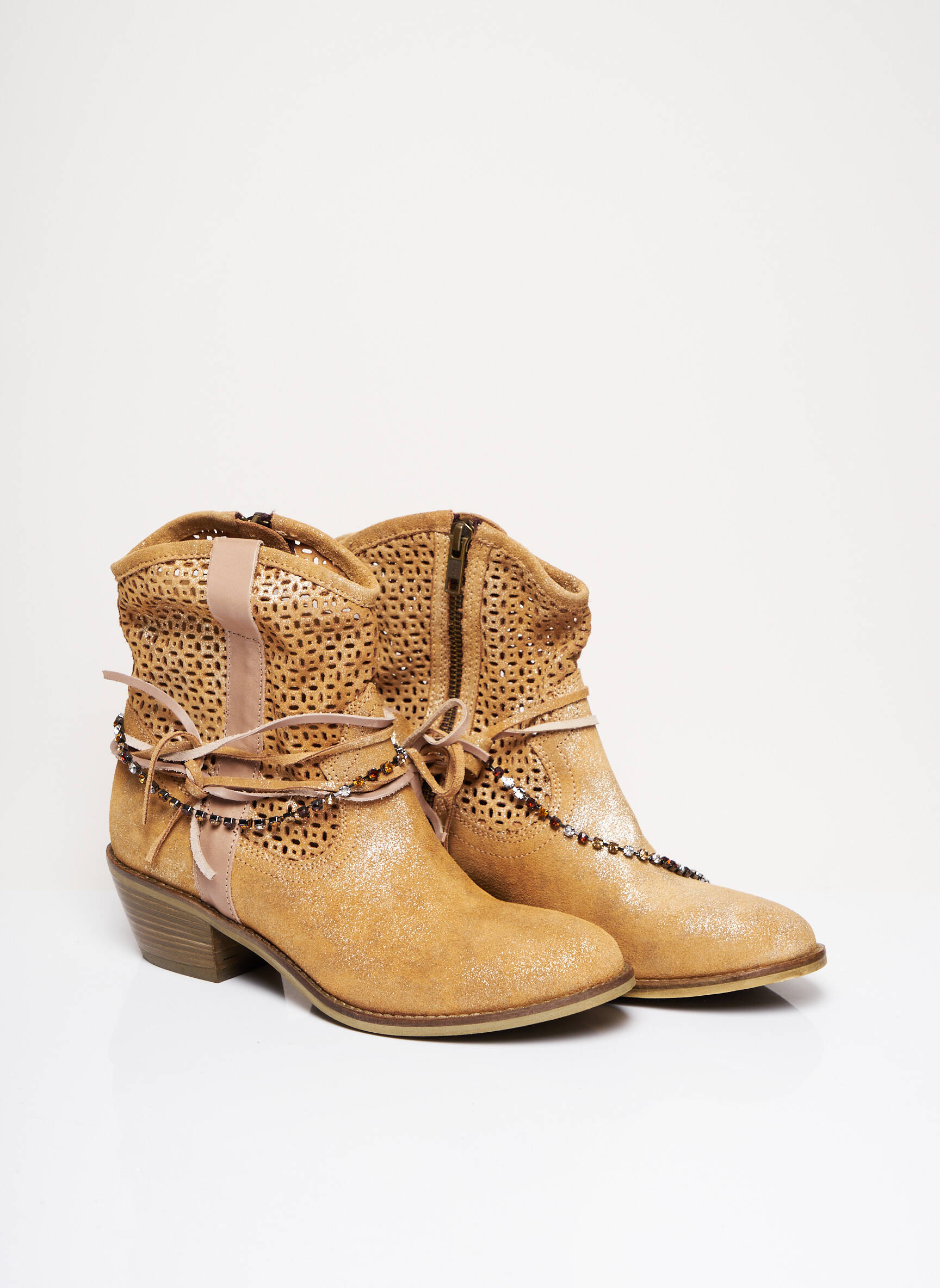 Life Bottines Femme couleur beige