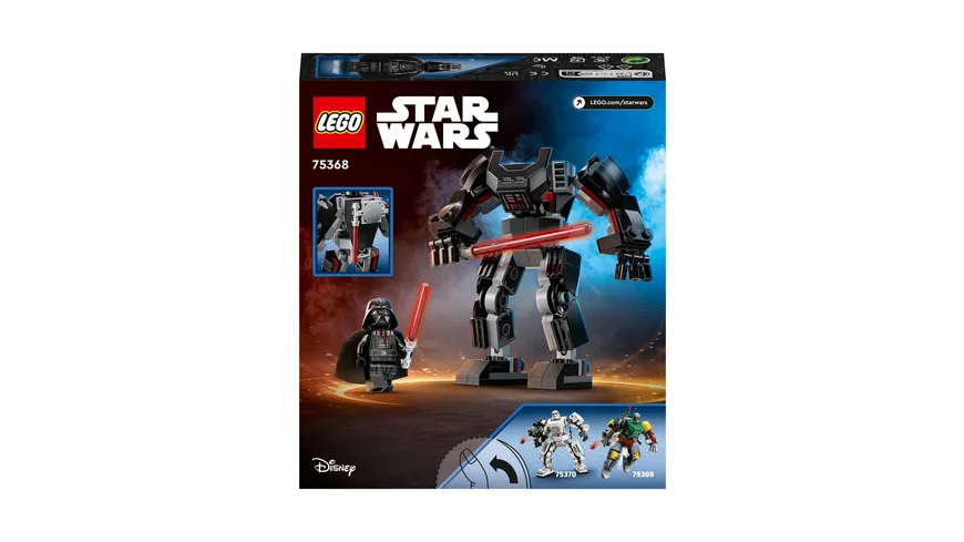 LEGO Star Wars 75368 Darth Vader Mech, baubare Actionfigur-Spielzeug