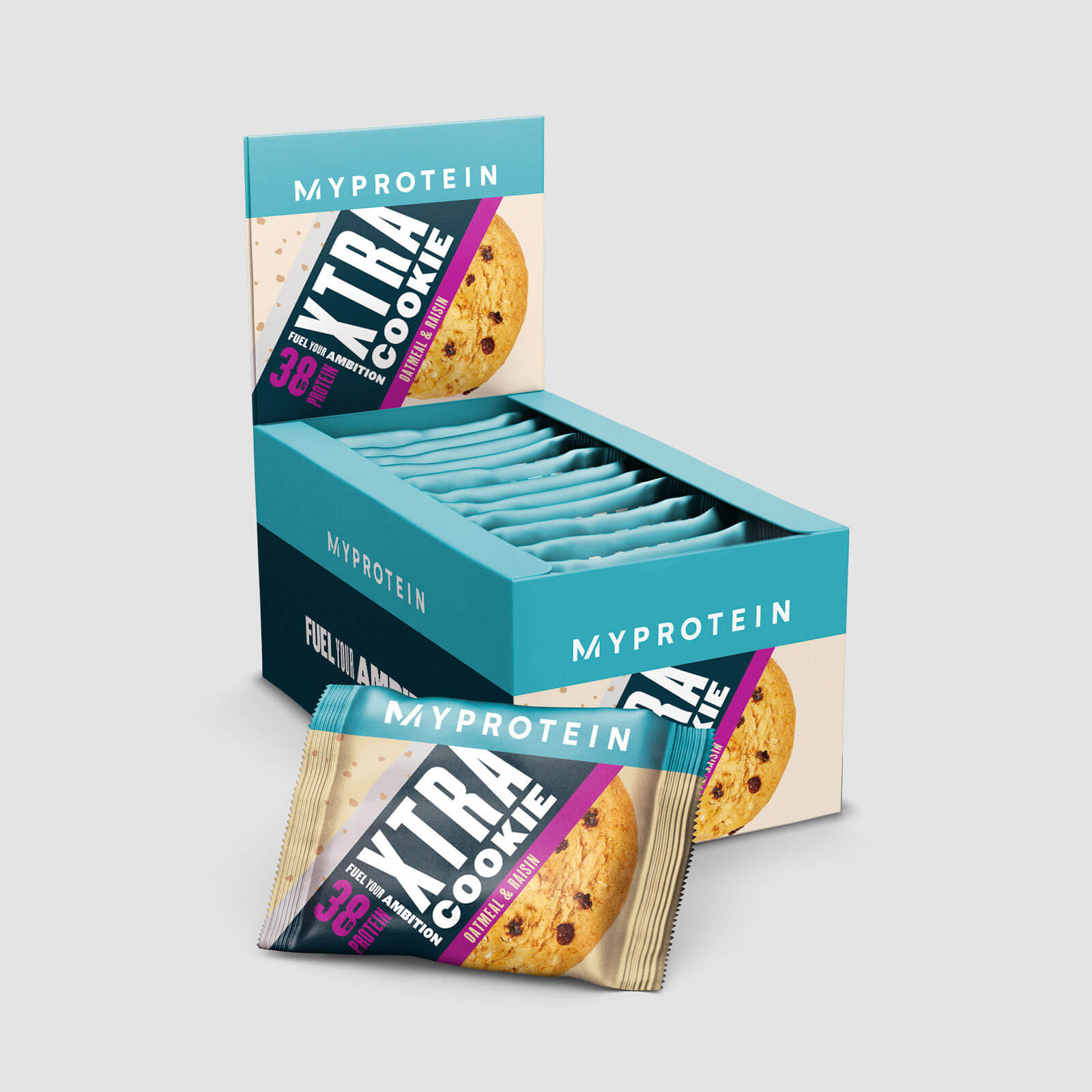 Protein Cookie, Oatmeal & Raisin, 12 x 75g