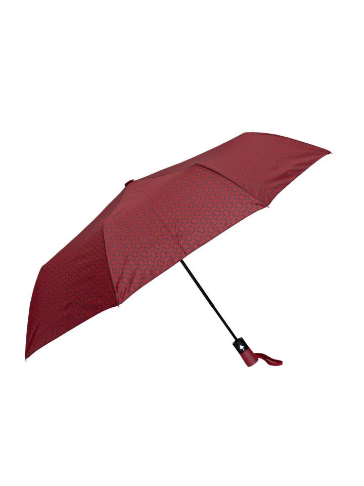 COFI 1453 Teleskop Taschenschirm mit Schutzhülle mit Muster Fiberglas-Gestell in Weinrot günstig kaufen 100 cm