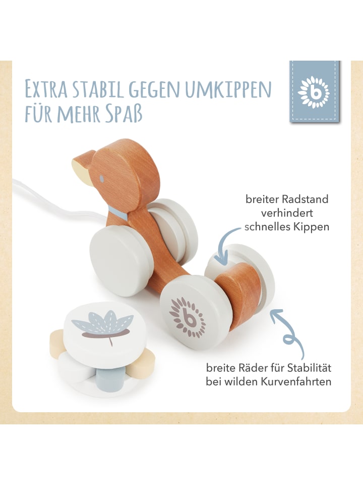 Bieco Spielwaren Nachziehente Holz - ab Geburt in Weiß günstig kaufen onesize