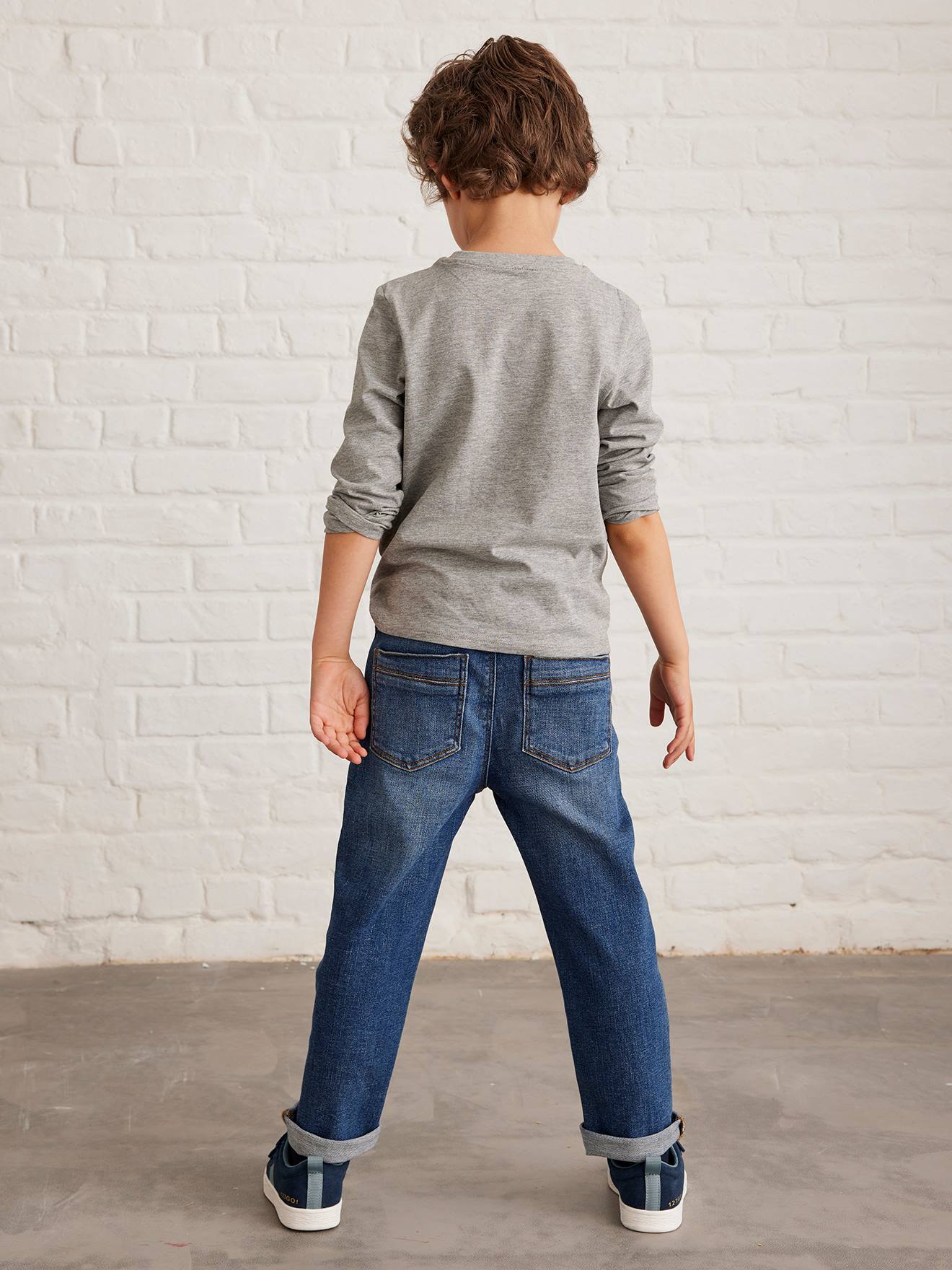 Vertbaudet Jungen Loose-Fit-Jeans Oeko-Tex - blue stone